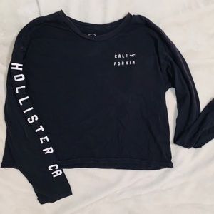 Hollister cropped long sleeve sweater